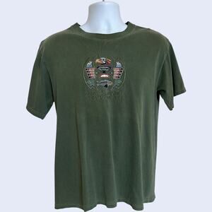 Anvil M Graphic T-Shirt Olive Green Regular